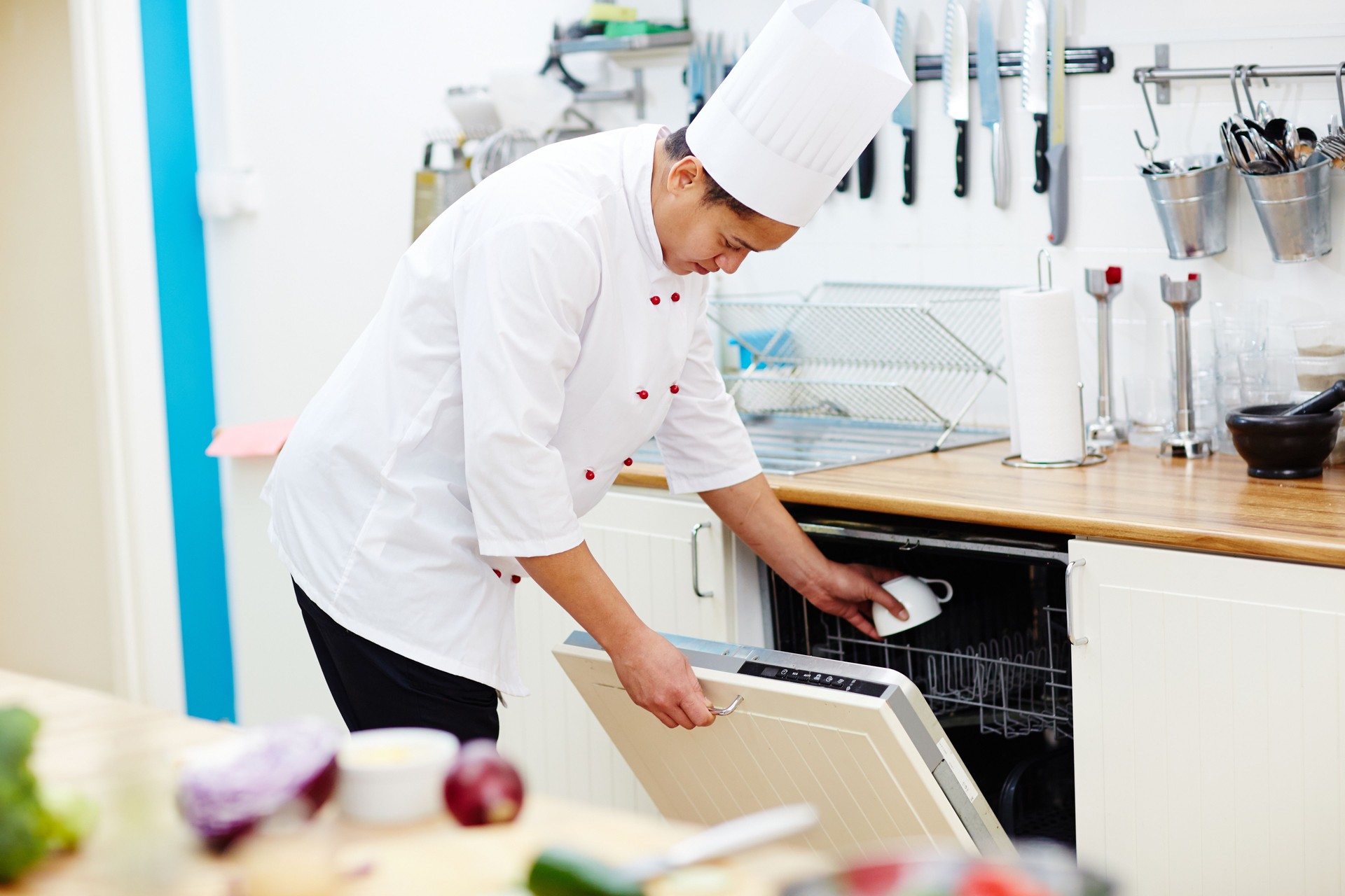 Chef working in the kitchen